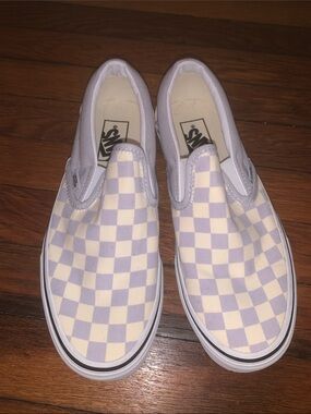Vans Checkerboard Slip-On - Lavender and Cream